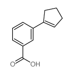3-(1-cyclopentenyl)benzoic acid structure