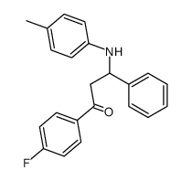 1-(4-fluorophenyl)-3-phenyl-3-(p-tolylamino)propan-1-one Structure