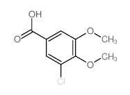 Benzoic acid,3-chloro-4,5-dimethoxy- Structure