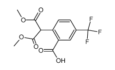 5-trifluoromethyl-2-(1,3-dimethoxy-1,3-dioxopropan-2-yl)benzoic acid结构式
