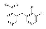3-((2,3-Difluorophenyl)methyl)-4-pyridinecarboxylicacid结构式