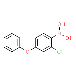 2-Chloro-4-(phenoxy)phenylboronic acid结构式