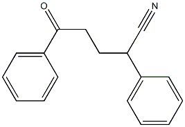 δ-Oxo-α-phenylbenzenepentanenitrile structure