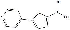 5-(Pyridin-4-yl)thiophene-2-boronic acid结构式
