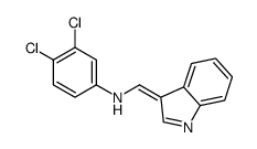 3-[N-(3,4-Dichlorophenyl)formimidoyl]-1H-indole结构式