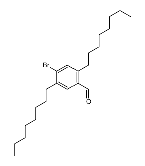 4-bromo-2,5-dioctylbenzaldehyde Structure