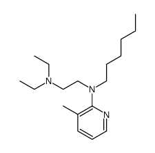 N-[2-(Diethylamino)ethyl]-N-hexyl-3-methyl-2-pyridinamine结构式