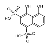 4,5-dihydroxy-naphthalene-1,3-disulfonic acid结构式