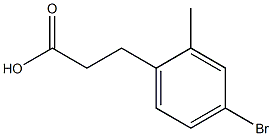 3-(4-Bromo-2-methyl-phenyl)-propionic acid结构式