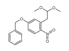 4-(benzyloxy)-2-(2,2-dimethoxyethyl)-1-nitrobenzene结构式