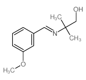 1-Propanol,2-[[(3-methoxyphenyl)methylene]amino]-2-methyl-结构式