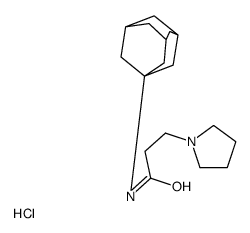 N-(1-adamantyl)-3-pyrrolidin-1-ylpropanamide,hydrochloride结构式