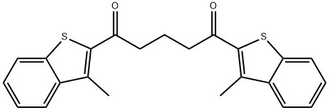 1,5-bis-(3-methyl-benzo[b]thiophen-2-yl)-pentane-1,5-dione结构式