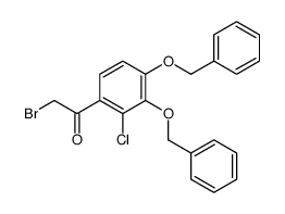 2-bromo-1-[2-chloro-3,4-bis(phenylmethoxy)phenyl]ethanone Structure