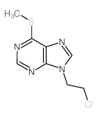 9H-Purine,9-(2-chloroethyl)-6-(methylthio)- structure