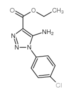 5-Amino-1-(4-chlorophenyl)-1H-1,2,3-triazole-4-carboxylicacid ethyl ester Structure