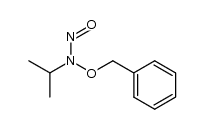 N-nitroso-N-isopropyl-O-benzylhydroxylamine结构式