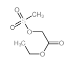 Acetic acid,2-[(methylsulfonyl)oxy]-, ethyl ester structure