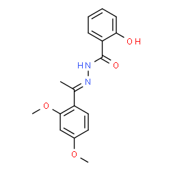 N'-[1-(2,4-dimethoxyphenyl)ethylidene]-2-hydroxybenzohydrazide Structure