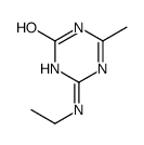 2-(ethylamino)-6-methyl-1H-1,3,5-triazin-4-one Structure