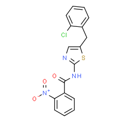 N-(5-(2-chlorobenzyl)thiazol-2-yl)-2-nitrobenzamide Structure