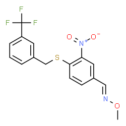 3-NITRO-4-([3-(TRIFLUOROMETHYL)BENZYL]SULFANYL)BENZENECARBALDEHYDE O-METHYLOXIME picture