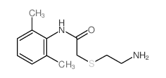 2-[(2-aminoethyl)thio]-N-(2,6-dimethylphenyl)acetamide结构式