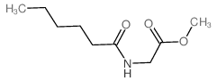 Glycine,N-(1-oxohexyl)-, methyl ester structure