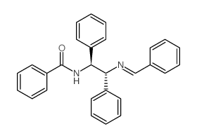 N-[2-(benzylideneamino)-1,2-diphenylethyl]benzamide结构式