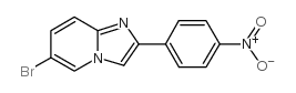 6-Bromo-2-(4-nitro-phenyl)-imidazo[1,2-a]pyridine结构式