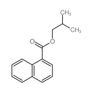 2-methylpropyl naphthalene-1-carboxylate结构式