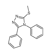 3-methylsulfanyl-4,5-diphenyl-1,2,4-triazole结构式