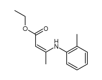 ethyl (Z)-3-(o-tolylamino)but-2-enoate Structure