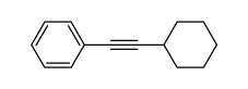 1-(2-cyclohexylethynyl)benzene Structure