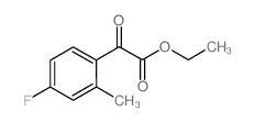 Ethyl 4-fluoro-2-methylbenzoylformate Structure