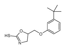 5-[(3-tert-butylphenoxy)methyl]-1,3-oxazolidine-2-thione Structure