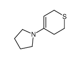 1-(3,6-dihydro-2H-thiopyran-4-yl)pyrrolidine结构式