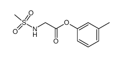 m-tolyl (methylsulfonyl)glycinate Structure