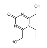 5-ethyl-4,6-bis(hydroxymethyl)-1,3,5-triazin-2-one结构式