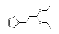 2-(3,3-diethoxypropyl)thiazole结构式