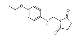 1-[(4-ethoxyanilino)methyl]pyrrolidine-2,5-dione Structure