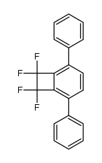 7,7,8,8-tetrafluoro-2,5-diphenylbicyclo[4.2.0]octa-1,3,5-triene Structure