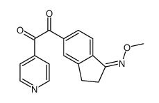 1-(1-(METHOXYIMINO)-2,3-DIHYDRO-1H-INDEN-5-YL)-2-(PYRIDIN-4-YL)ETHANE-1,2-DIONE结构式