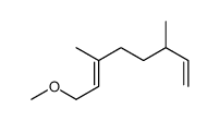 8-methoxy-3,6-dimethylocta-1,6-diene Structure