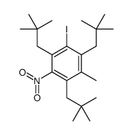 1,3,5-tris(2,2-dimethylpropyl)-2-iodo-4-methyl-6-nitrobenzene结构式