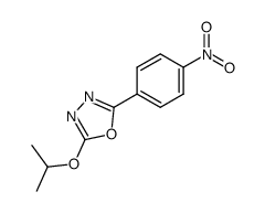 2-isopropoxy-5-(4-nitro-phenyl)-[1,3,4]oxadiazole结构式
