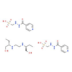 2'-(sulphomethyl)isonicotinohydrazide, compound with [S-(R*,R*)]-2,2'-(ethylenediimino)di(butan-1-ol) (2:1) picture