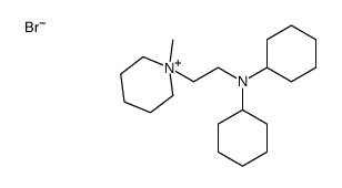 N-cyclohexyl-N-[2-(1-methylpiperidin-1-ium-1-yl)ethyl]cyclohexanamine,bromide Structure