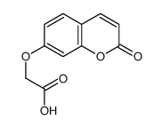 2-(2-氧代-2H-色烯-7-基氧基)乙酸结构式