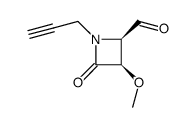 3-methoxy-1-prop-2-ynyl-4-oxoazetidine-2-carbaldehyde结构式